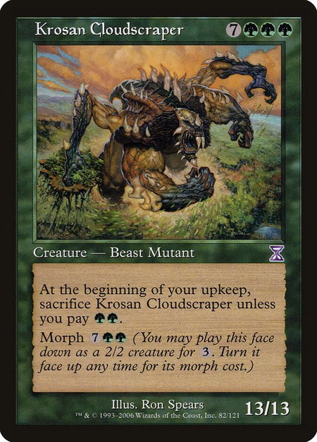 Krosan Cloudscraper - Timeshifted Magic: The Gathering trading card