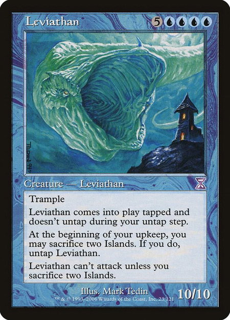 Leviathan - Timeshifted Magic: The Gathering trading card