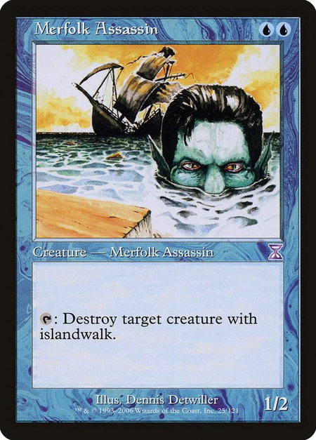 Merfolk Assassin trading card from Timeshifted Merfolk Assassin - Timeshifted Magic: The Gathering trading card
