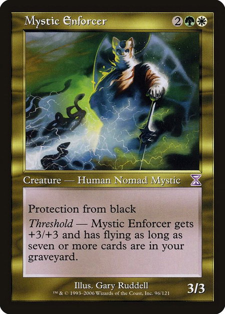 Mystic Enforcer trading card from Timeshifted Mystic Enforcer - Timeshifted Magic: The Gathering trading card