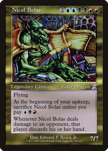 Nicol Bolas - Timeshifted Magic: The Gathering trading card