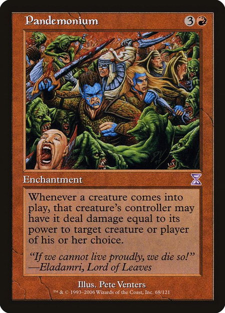 Pandemonium - Timeshifted Magic: The Gathering trading card