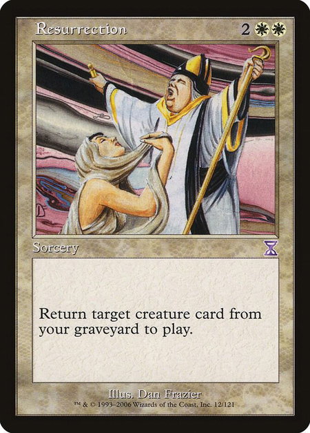 Resurrection - Timeshifted Magic: The Gathering trading card