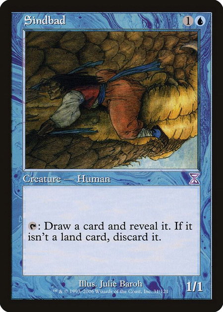 Sindbad - Timeshifted Magic: The Gathering trading card