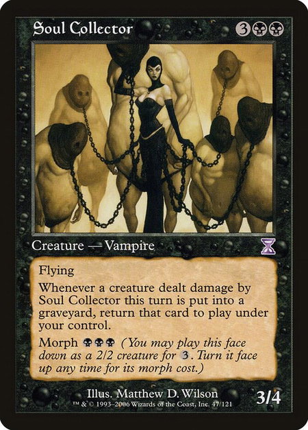 Soul Collector trading card from Timeshifted Soul Collector - Timeshifted Magic: The Gathering trading card
