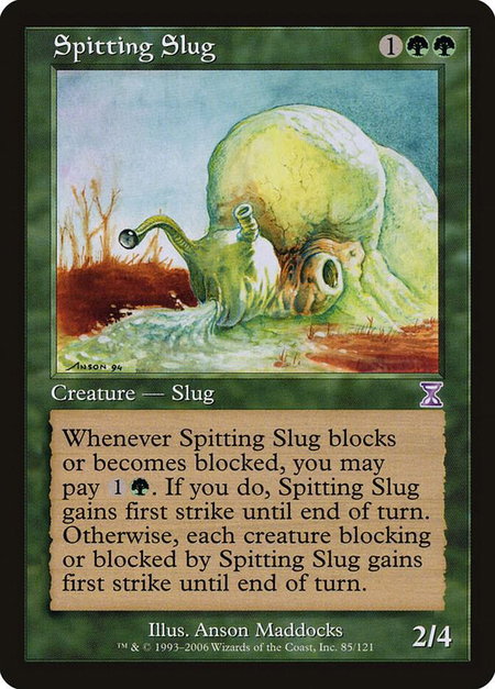 Spitting Slug - Timeshifted Magic: The Gathering trading card