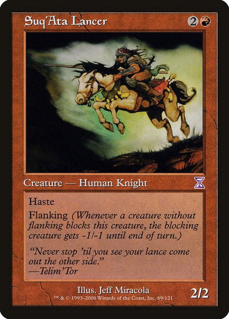 Suq'Ata Lancer - Timeshifted Magic: The Gathering trading card