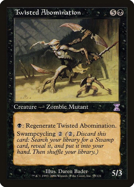 Twisted Abomination - Timeshifted Magic: The Gathering trading card