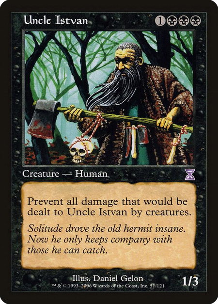 Uncle Istvan - Timeshifted Magic: The Gathering trading card