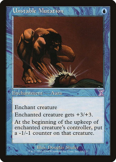 Unstable Mutation - Timeshifted Magic: The Gathering trading card