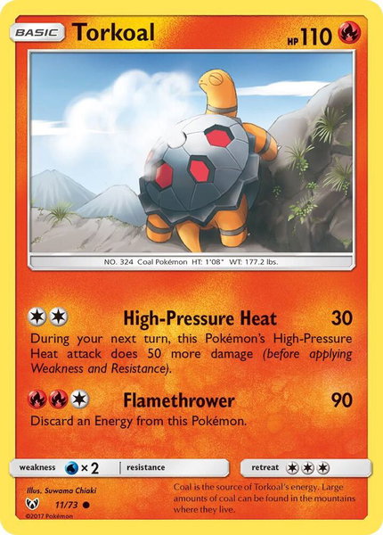 Torkoal - Shining Legends Pokémon trading card