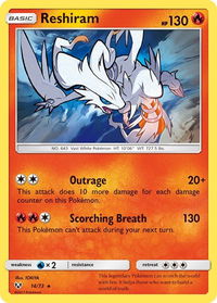 Reshiram - Shining Legends (SHL) #14/73 - Holo Rare Pokémon Trading Card