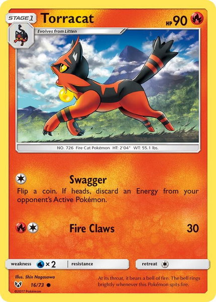 Torracat trading card from Shining Legends Torracat - Shining Legends Pokémon trading card