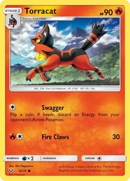 Torracat - Shining Legends Pokémon trading card
