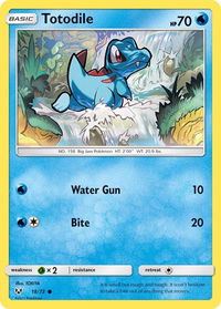 Totodile - Shining Legends (SHL) #18/73 - Common Pokémon Trading Card