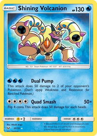 Shining Volcanion - Shining Legends (SHL) #27/73 - Shiny Holo Rare Pokémon Trading Card