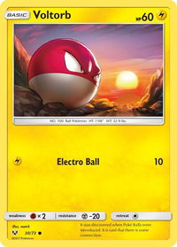 Voltorb - Shining Legends (SHL) #30/73 - Common Pokémon Trading Card