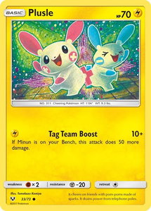 Plusle - Shining Legends (SHL) #33/73 - Common Pokémon Trading Card