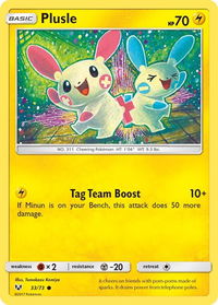 Plusle - Shining Legends (SHL) #33/73 - Common Pokémon Trading Card