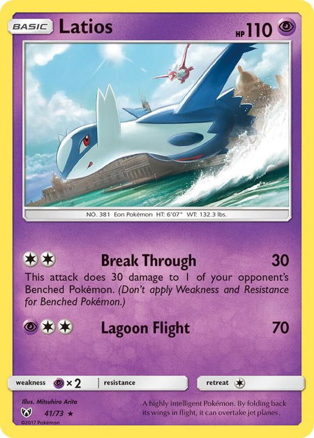 Latios - Shining Legends Pokémon trading card