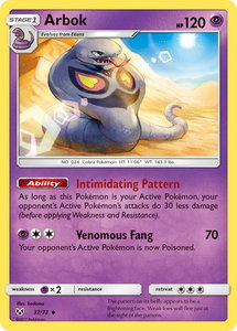 Arbok - Shining Legends (SHL) #37/73 - Uncommon Pokémon Trading Card