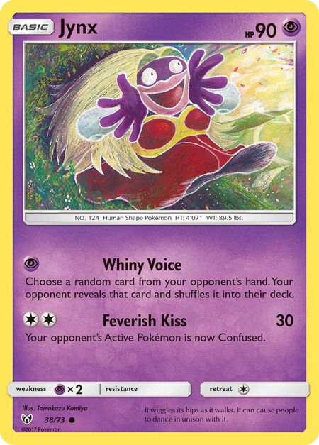 Jynx - Shining Legends Pokémon trading card