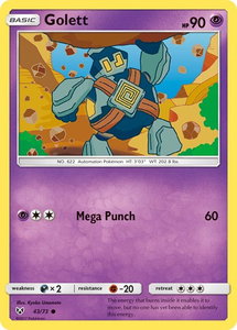 Golett - Shining Legends (SHL) #43/73 - Common Pokémon Trading Card