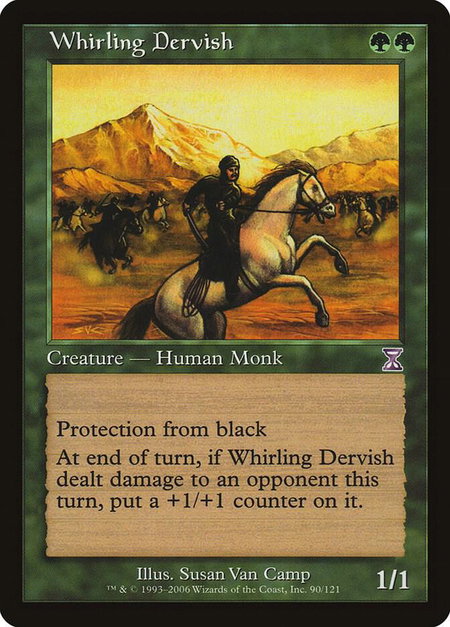 Whirling Dervish trading card from Timeshifted Whirling Dervish - Timeshifted Magic: The Gathering trading card