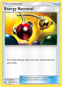 Energy Retrieval - Shining Legends (SHL) #59/73 - Uncommon Pokémon Trading Card