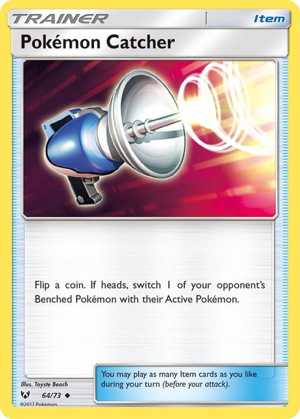 Pokemon Catcher - Shining Legends Pokémon trading card