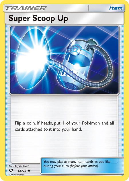 Super Scoop Up - Shining Legends Pokémon trading card