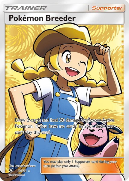 Pokemon Breeder (Full Art) - Shining Legends Pokémon trading card