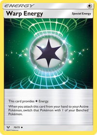 Warp Energy - Shining Legends (SHL) #70/73 - Uncommon Pokémon Trading Card