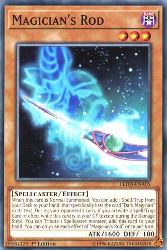 Magician's Rod - Legendary Dragon Decks YuGiOh trading card
