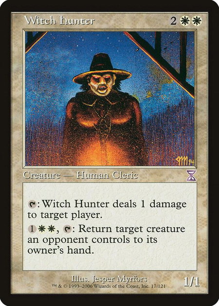 Witch Hunter - Timeshifted Magic: The Gathering trading card