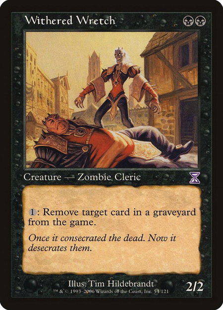 Withered Wretch - Timeshifted Magic: The Gathering trading card
