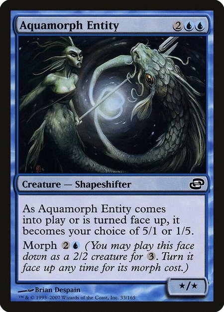 Aquamorph Entity - Planar Chaos Magic: The Gathering trading card