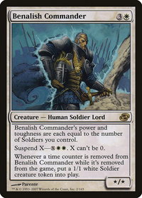 Benalish Commander - Planar Chaos (PLC) #2 - Rare Magic: The Gathering Trading Card