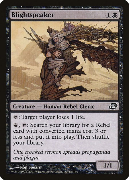 Blightspeaker - Planar Chaos Magic: The Gathering trading card