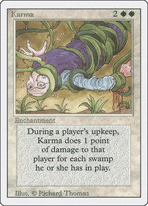 Karma - Revised Edition (3ED) #26 - Uncommon Magic: The Gathering Trading Card