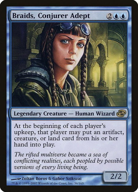 Braids, Conjurer Adept - Planar Chaos Magic: The Gathering trading card
