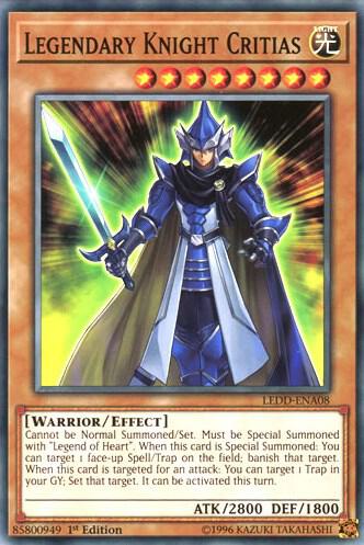 Legendary Knight Critias - Legendary Dragon Decks YuGiOh trading card