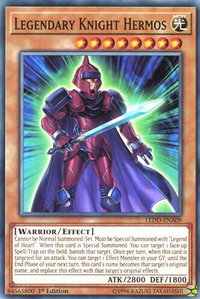Legendary Knight Hermos - Legendary Dragon Decks (LEDD) #LEDD-ENA09 - Common / Short Print YuGiOh Trading Card