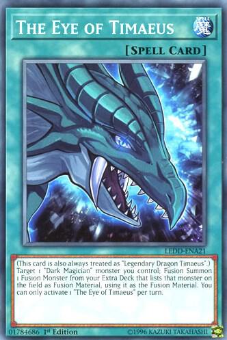The Eye of Timaeus - Legendary Dragon Decks YuGiOh trading card