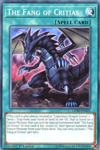 The Fang of Critias - Legendary Dragon Decks YuGiOh trading card