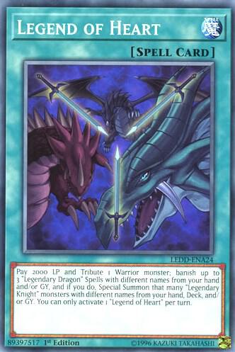Legend of Heart - Legendary Dragon Decks YuGiOh trading card