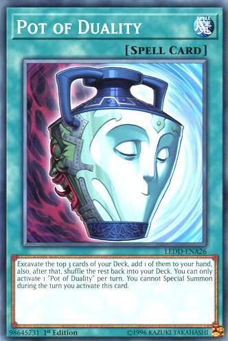 Pot of Duality - Legendary Dragon Decks YuGiOh trading card