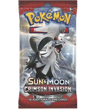 Crimson Invasion Booster Pack - SM - Crimson Invasion Pokémon trading card