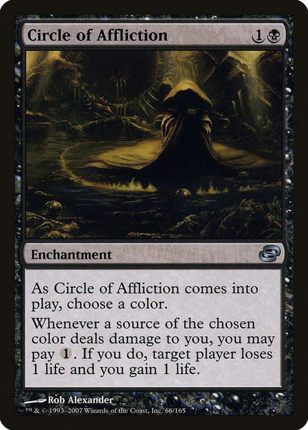 Circle of Affliction - Planar Chaos Magic: The Gathering trading card