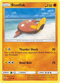Stunfisk - Shining Legends (SHL) #46/73 - Common Pokémon Trading Card